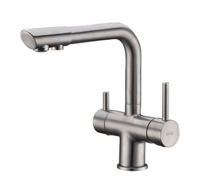 Смеситель для кухни кухни с фильтром для воды WasserKRAFT А8027 матовый хром фото