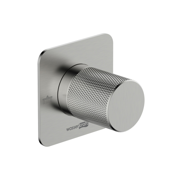 Переключатель потоков на 2 выхода WasserKRAFT Tauber A296 никель фото