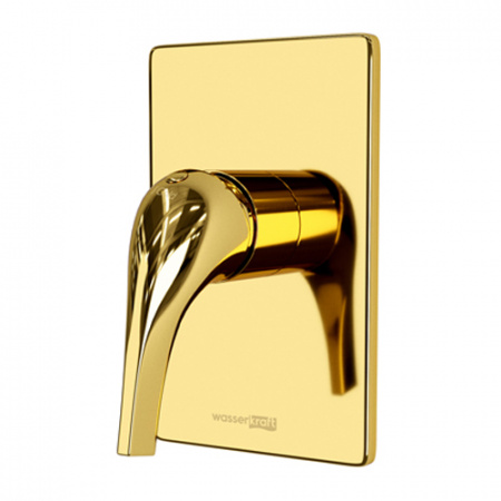 Смеситель для душа WasserKRAFT Sauer 7151 глянцевое золото фото