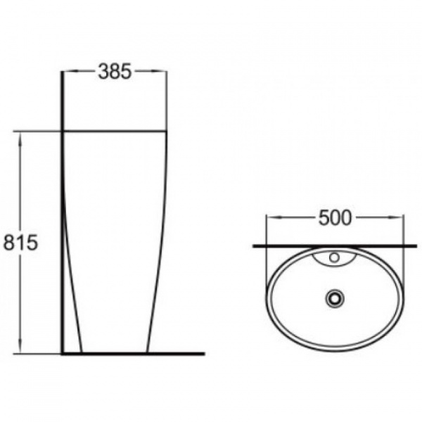 Напольная раковина SantiLine SL-4002 50x38 фото
