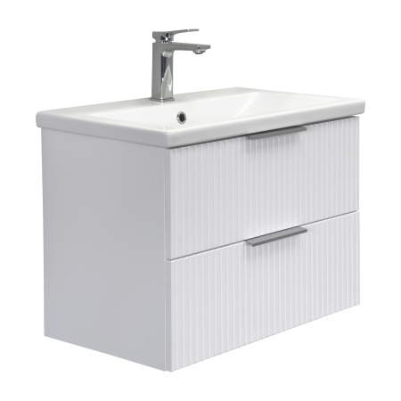 Тумба с раковиной Comforty Лима 70П2 00-00019188 белая матовая фото