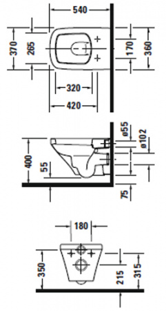 Унитаз подвесной Duravit Durastyle 2536090000 фото
