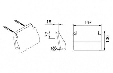 Держатель для туалетной бумаги Fixsen Hotel FX-31010 фото