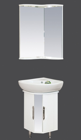 Тумба с раковиной угловая Misty Элегия 45 П-Эле01045-011Уг фото