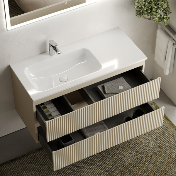 Тумба под раковину Sancos Snob R SNR100LCE Beige Soft фото