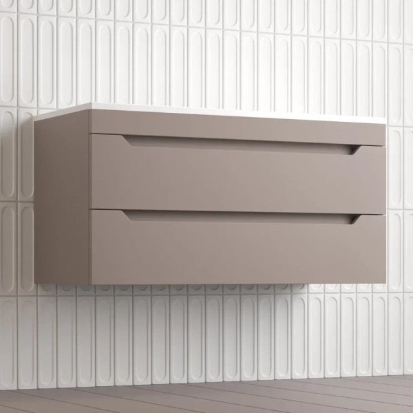 Тумба подвесная Style Line Остин 100 ЛС-00002410 тауп темный фото