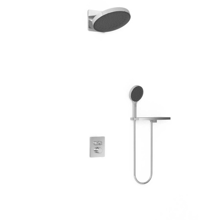 Душевая система скрытого монтажа с термостатом Vincea Inspire VSFW-3I21MT3RCH хром фото