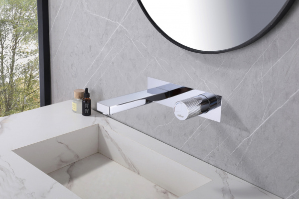 Настенный смеситель для раковины Abber Rund AF8712 хром фото