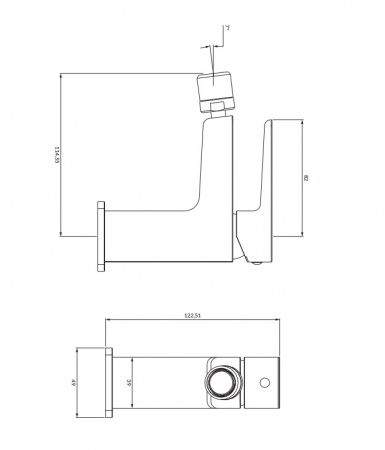 Cмеситель для биде Omnires Parma PM7420BL черный фото