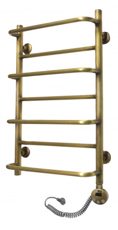 Полотенцесушитель электрический Domoterm Орфей П7 (500х700) (бронза) правый фото