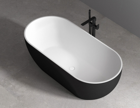 Ванна акриловая Abber AB9241MB 170x80 черная матовая фото
