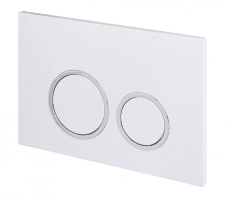 Клавиша смыва Esbano ESINKRG11GW белая/хром фото