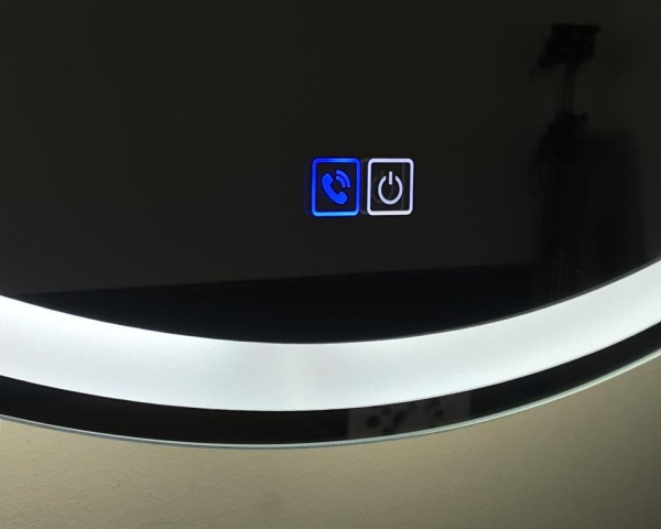 Зеркало Belbagno SPC-RNG-700-LED-TCH-PHONE 70x70 с сенсорным выключателем и микрофоном фото