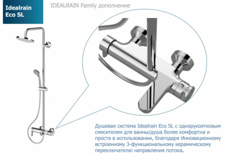 Душевая система (стойка) Ideal Standard Idealrain Eco SL B1097AA фото