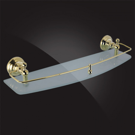 Полка стеклянная Elghansa Praktic Gold PRK-550-Gold 50 см фото