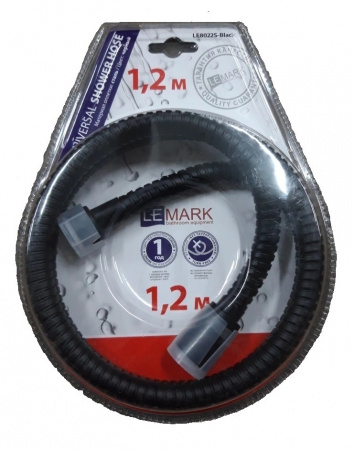 Душевой шланг Lemark LE8022S-Black 120 см фото