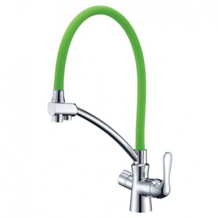 Смеситель для кухни с фильтром для воды Lemark Comfort LM3070C-Green фото
