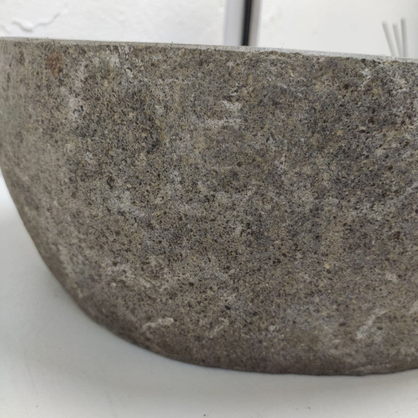 Накладная раковина из речного камня RS01188 (75*37*15) фото