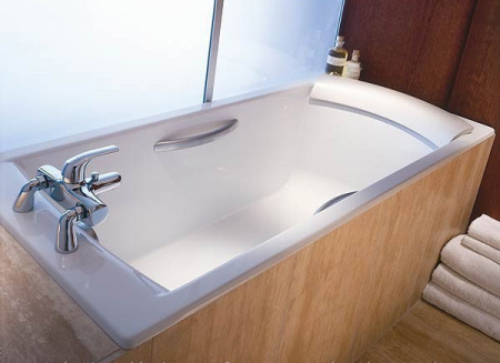 Чугунная ванна Jacob Delafon Biove E2938 с отверстиями для ручек 170x75 фото