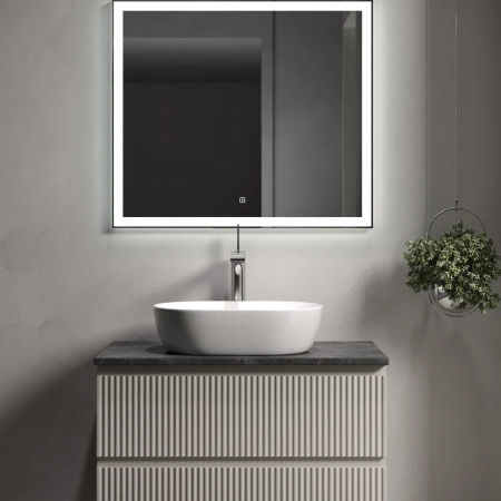 Столешница без отверстия под смеситель Sancos TT80A1 80 см, black sky фото