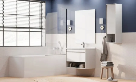 Тумба под раковину Акватон Хоуп 80 1A287301HP2B0 белая матовая фото