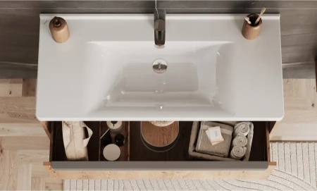 Тумба под раковину Акватон Хоуп 100 1A287401HP6C0 орех фото