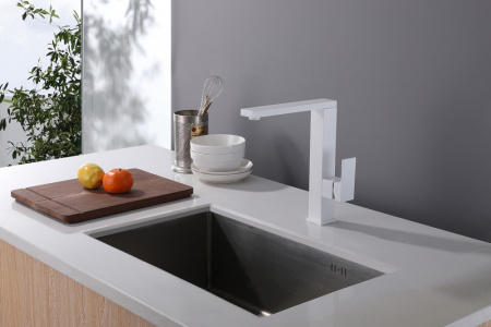 Смеситель для кухни Abber Wasser Daheim AF8214W белый фото