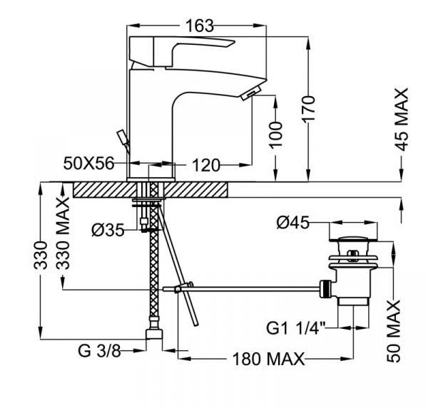 Смеситель для раковины Cezares Lillia LILLIA-LSM1-01-Cr фото