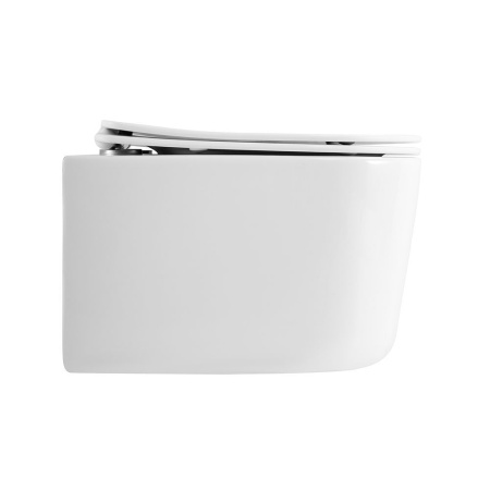 Унитаз подвесной безободковый Art&Max Bolzano AM001CHR/SC с сиденьем фото