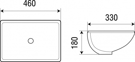 Раковина WeltWasser Deilbach DEILBACH 6007 46х33 фото