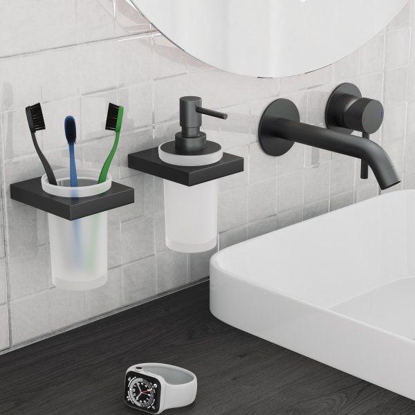 Дозатор для жидкого мыла Timo Petruma 15239/03 Черный фото