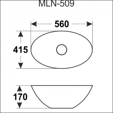 Накладная раковина Melana 509 фото