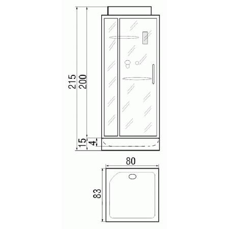 Душевая кабина River Moero 80 фото