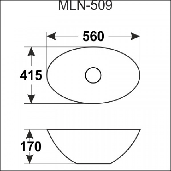 Накладная раковина Melana 509 фото