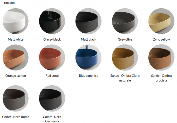 Накладная раковина Artceram Cognac COL001 17 00 nero matt 42x42 фото