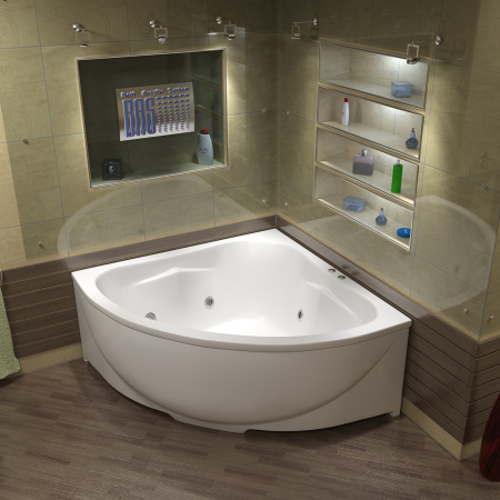 Ванна акриловая с гидромассажем Bas Империал 150х150 фото