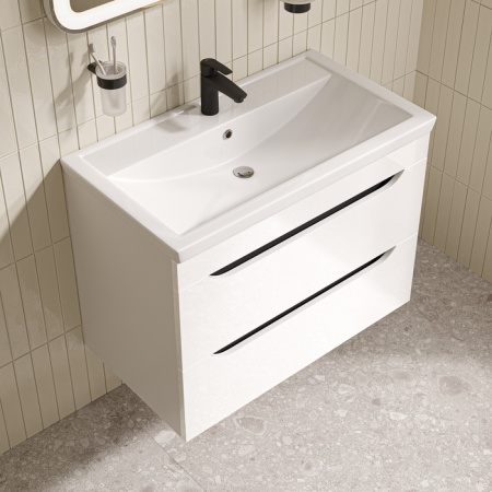 Подвесная тумба с раковиной Iddis Ray RAY80W0i95K 80 см фото