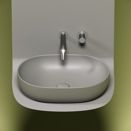 Накладная раковина Ceramica Nova Element CN6047MH 60x41,5 антрацит матовый фото