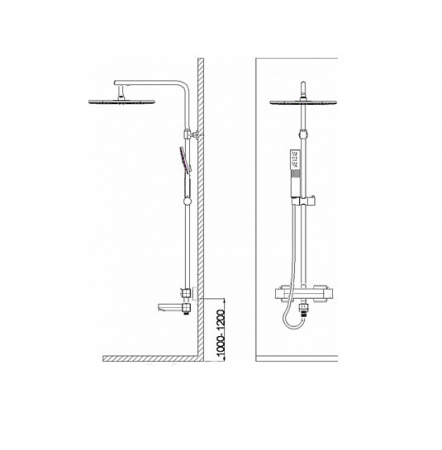 Душевая система (стойка) Weltwasser WW TS 5280 фото