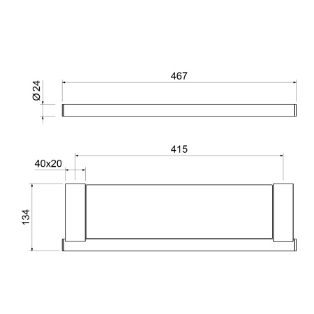 Полка стеклянная Timo Luiro 18572/03 Черный фото