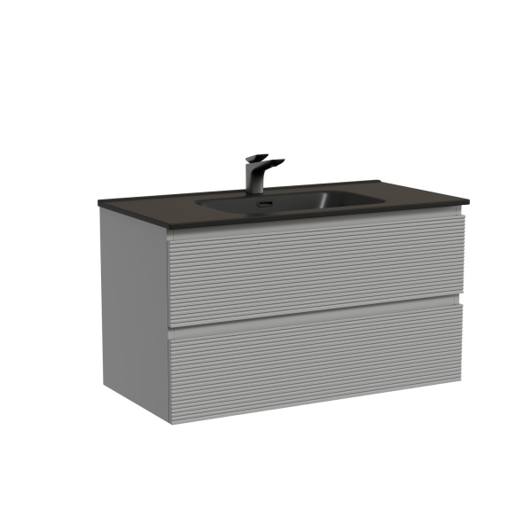 Тумба под раковину Sancos Folk FL90ES Ergraut soft фото