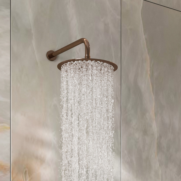 Верхний душ WasserKRAFT Asphe A331 22,8x22,8 розовое золото фото