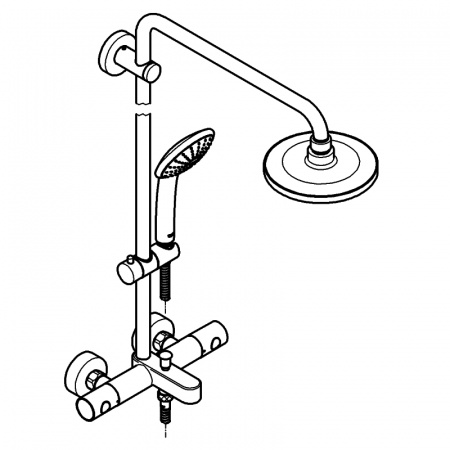 Душевая система (стойка) с термостатом для ванны Grohe Euphoria 27475000 фото