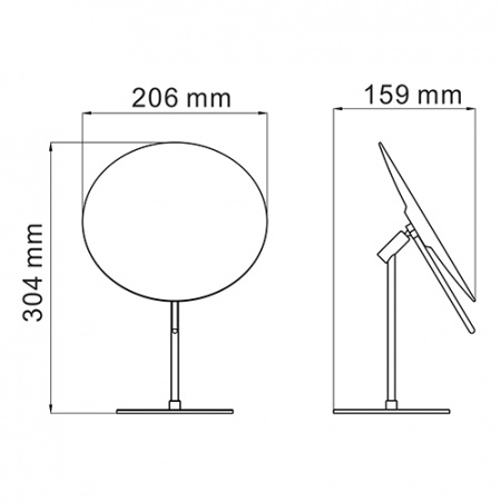 Зеркало косметическое для ванной с 3-х кратным увеличением WasserKRAFT K-1002 фото