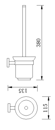 Ершик для унитаза Rush Victoria VI71710 фото