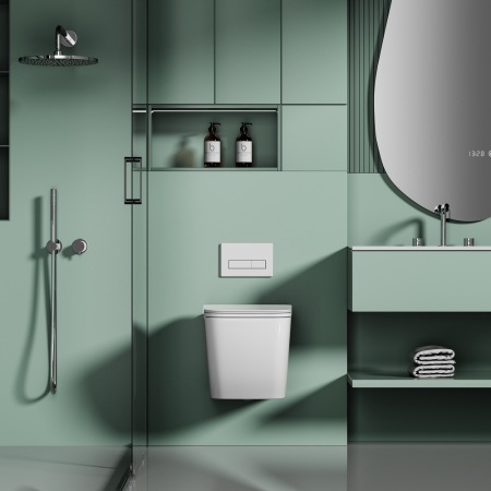 Подвесной унитаз с ультратонким ободком Abber Ultra AC1303 фото