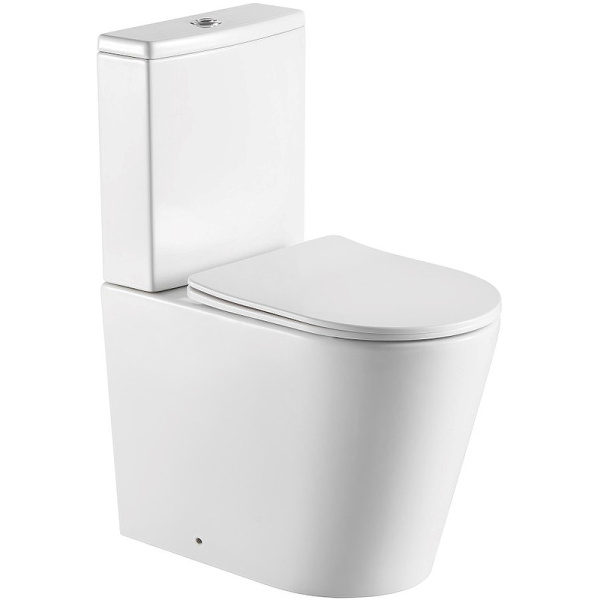Унитаз компакт Aquatek Оберон AQ1273S-00 с бачком и сиденьем Микролифт фото