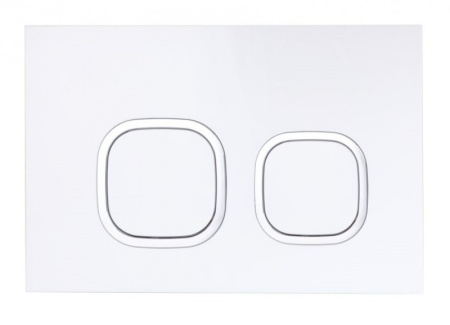 Клавиша смыва Esbano ESINLPS10GW белая/хром фото