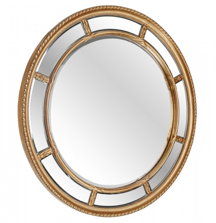 Зеркало в раме Art-Zerkalo Prestige Gold FA270GL 115x115 фото