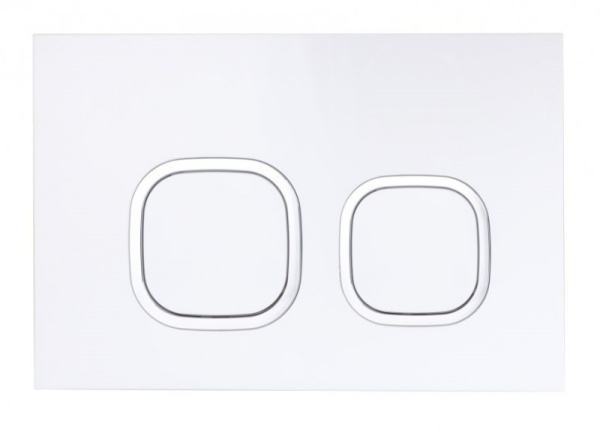 Клавиша смыва Esbano ESINLPS10GW белая/хром фото